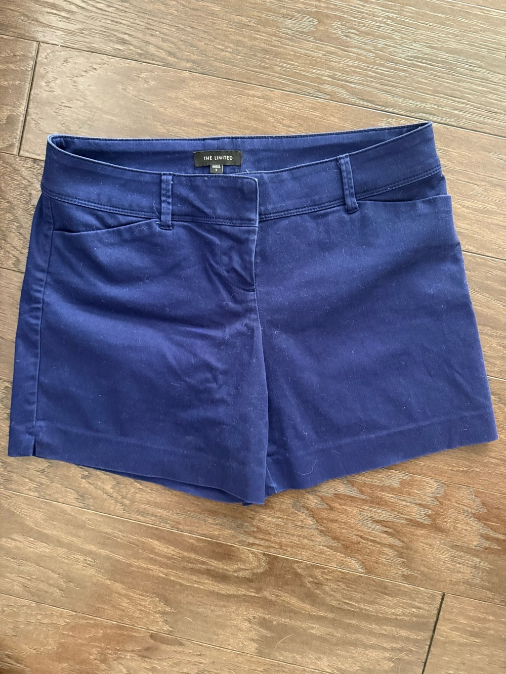 The Limited Royal Blue Tailored Dress Shorts Women's Size 8 Cotton Blend Stretch